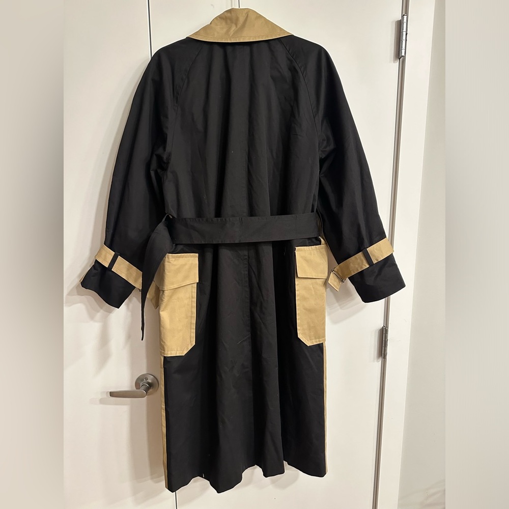 OROTON 2-COLOUR TRENCH COAT OVERSIZED - Picture 9 of 15